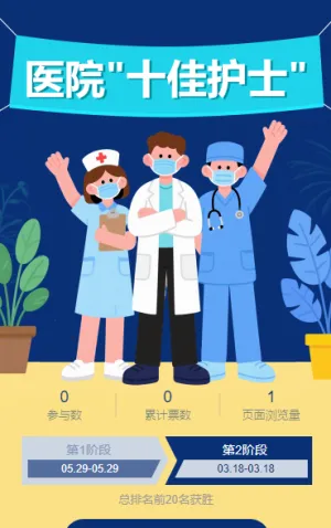 医院“十佳护士”投票评选