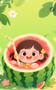夏至节气主题宣传节日祝福问候