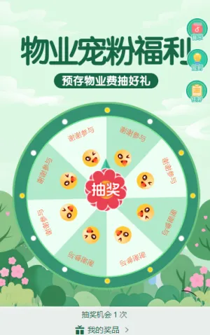 物业宠粉抽奖活动