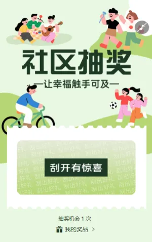 社区抽奖，让幸福触手可及抽奖活动