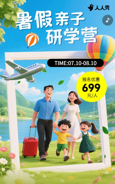 暑假夏令营特惠招生活动宣传