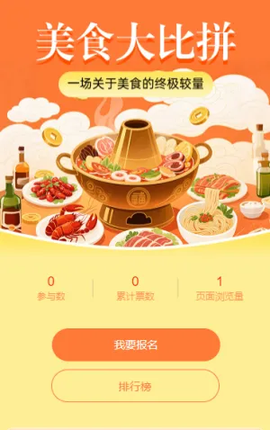 美食大比拼 投票
