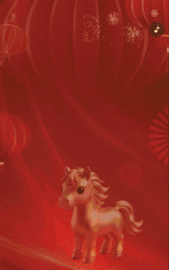 马年春节祝福除夕拜年贺卡