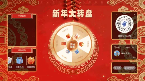 马年新年春节大屏大转盘