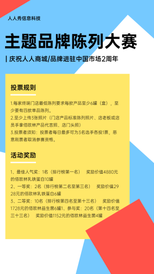 主題門店陳列大賽活動海報
