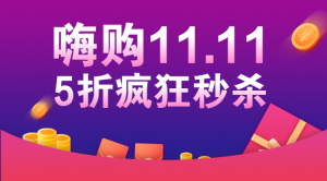 11.11購物狂歡節(jié) 超級秒殺日活動banner