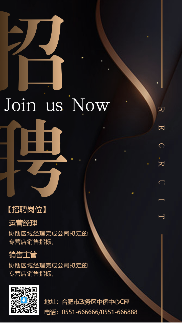 大气黑金商务企业招聘