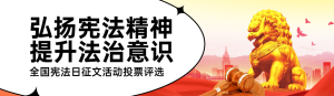 紅色黨建風(fēng)格政府組織全國法制宣傳日投票活動banner