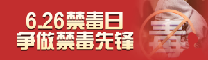 紅色寫(xiě)實(shí)風(fēng)格政府組織國(guó)際禁毒日投票活動(dòng)banner