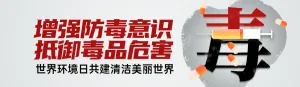 灰色扁平风格政府组织国际禁毒日知识答题活动banner
