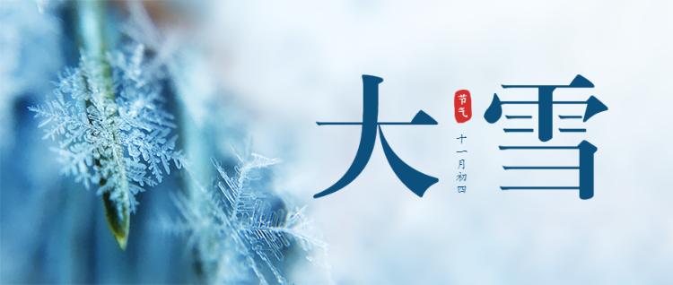 二十四节气大雪写实唯美风格公众号头图banenr