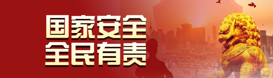 红色党建风格政府组织政府全民国家安全教育日投票活动banner