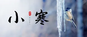 小寒二十四节气写实唯美风格公众号头图banenr