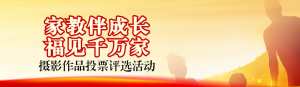 紅色寫實(shí)風(fēng)格政府組織全國家庭教育宣傳周投票活動banner