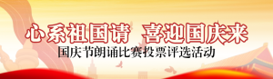 紅色黨建風(fēng)格政府組織國慶節(jié)投票活動banner