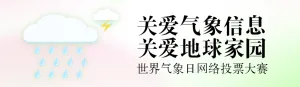 粉色扁平渐变风格政府组织世界气象日投票活动banner