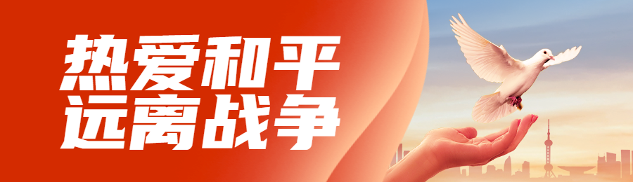 红色党建风格政府组织国际和平日知识答题活动banner