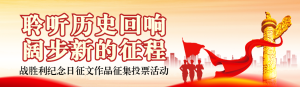 紅色黨建風(fēng)格政府組織抗戰(zhàn)勝利紀(jì)念日投票活動banner