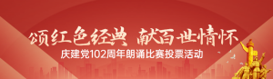 紅色漸變黨建風(fēng)格政府建黨節(jié)投票活動(dòng)banner