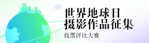 绿色扁平渐变风格政府组织世界地球日投票活动banner