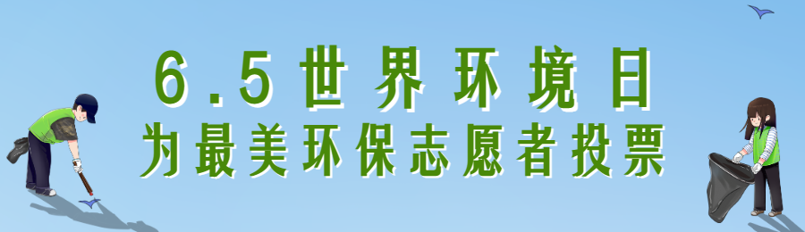 天空清洁风格世界环境日投票活动海报