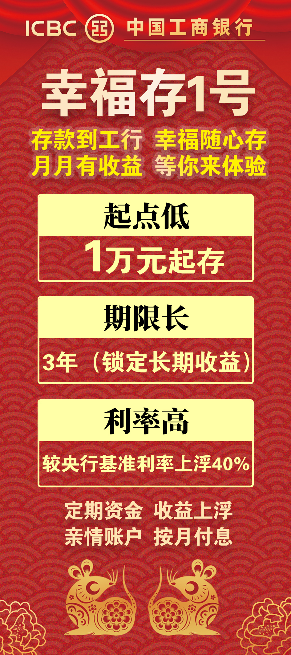 工行涌山支行祝您新年快乐！！！_h5页面制作工具_人人秀h5_rrx.cn