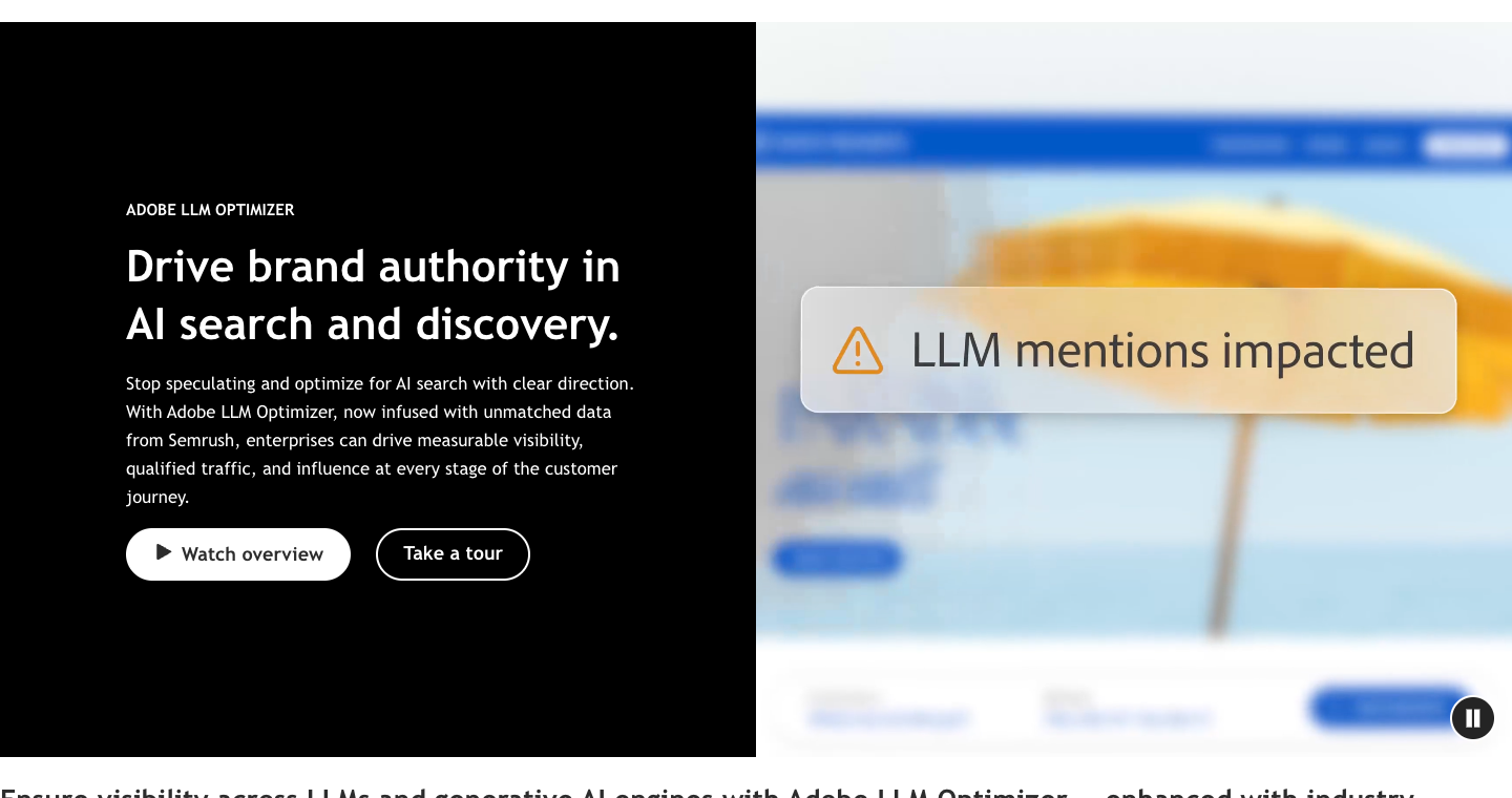 Adobe LLM Optimizer 是什么？企业级 GEO 优化功能详解