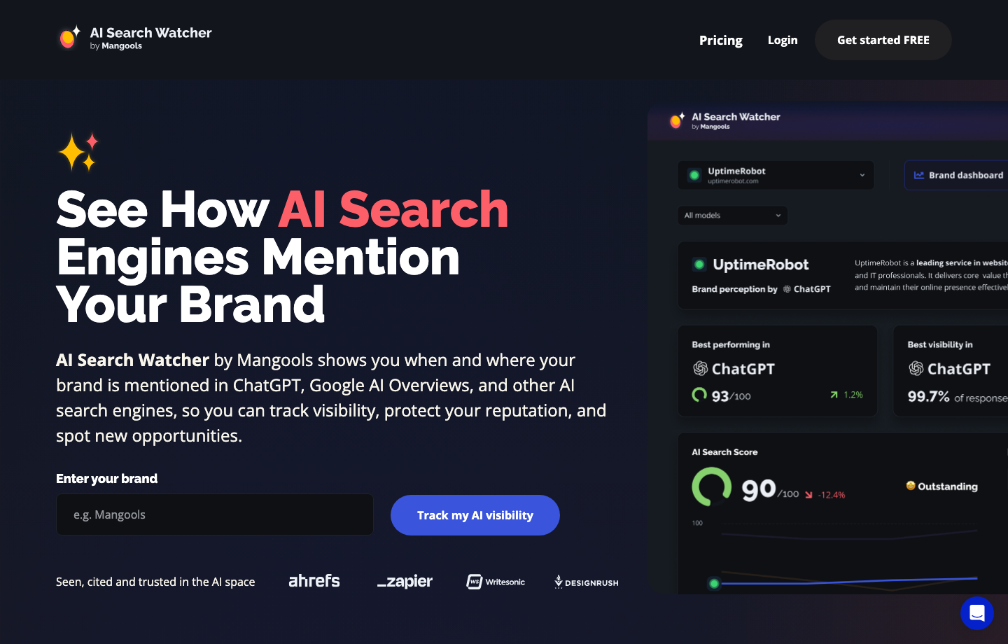 Mangools AI Search Watcher 是什么？轻量 LLM Rank Tracker 功能详解