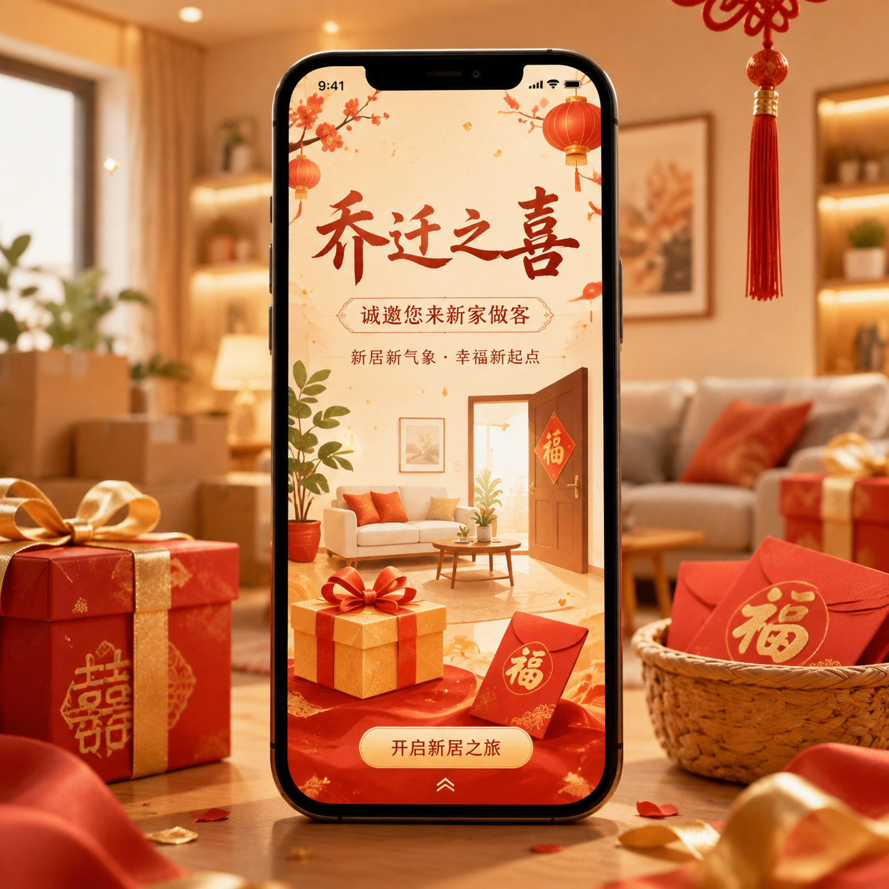 乔迁邀请函也能玩出花?微信版H5邀请函的创意玩法盘点