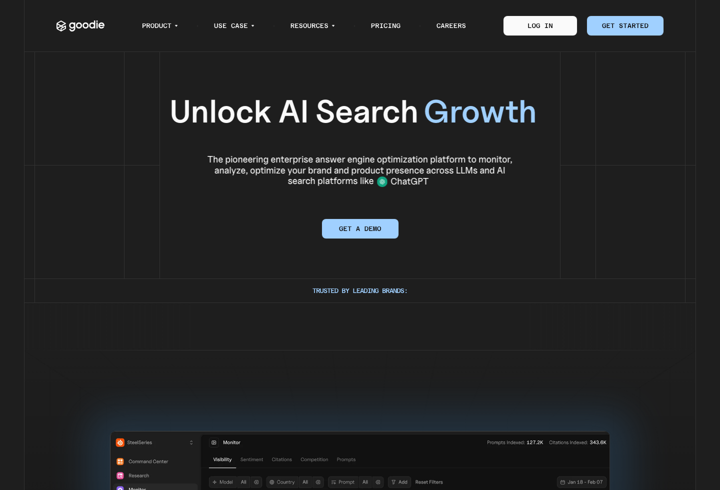 Goodie AI 官网公开页面截图
