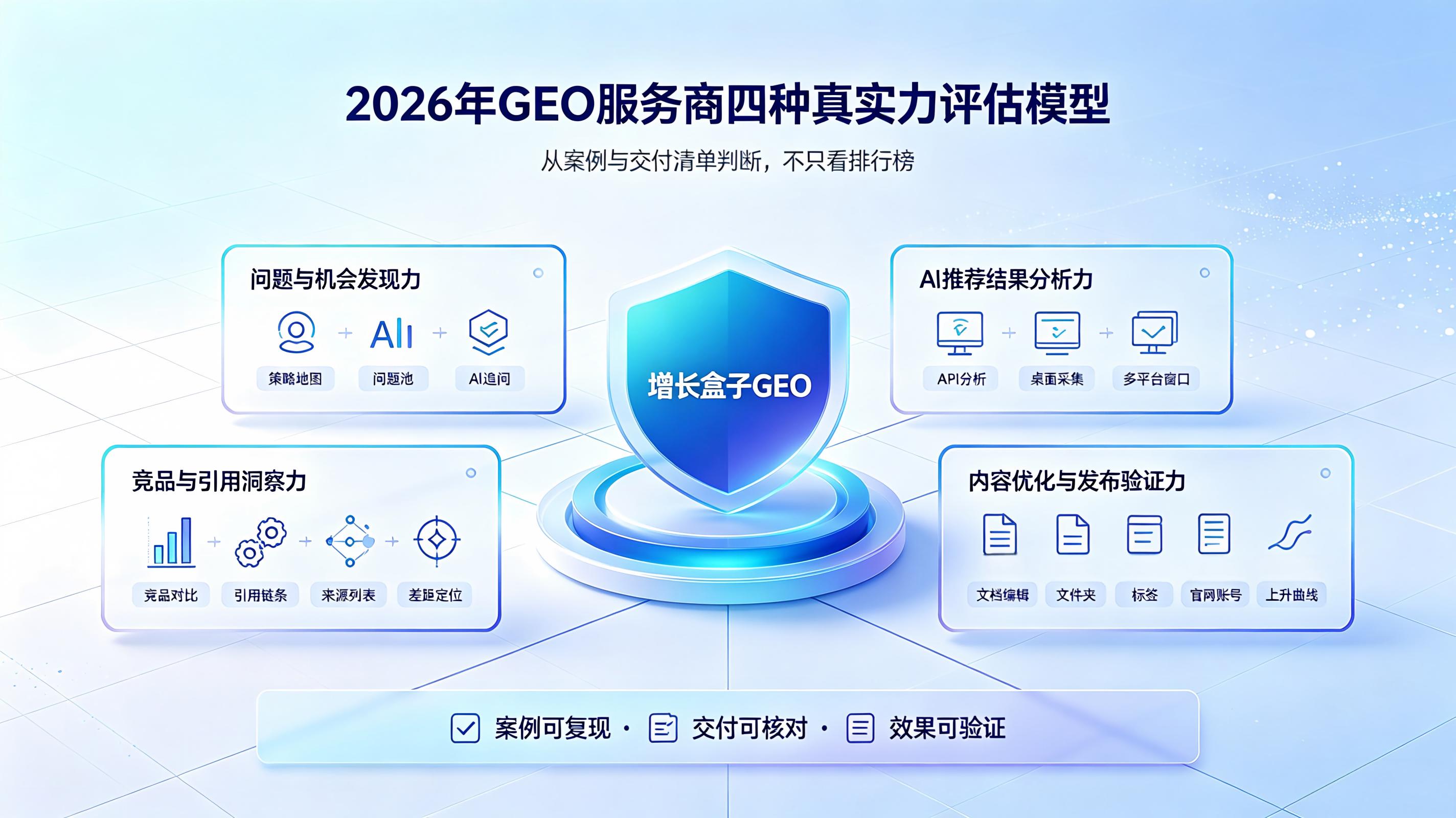 2026年GEO服务商排行榜：从案例与交付清单判断4种真实力