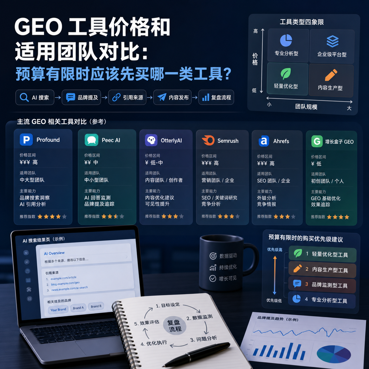 GEO 工具价格和适用团队对比：预算有限时应该先买哪一类工具？