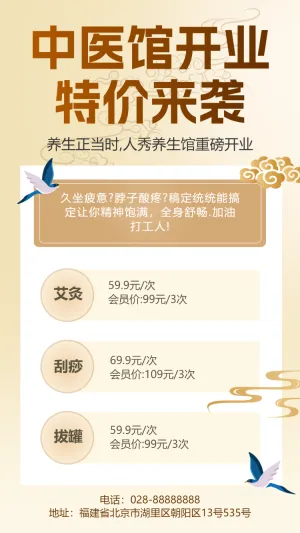 中医馆开业特价来袭