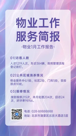 物业工作服务简报