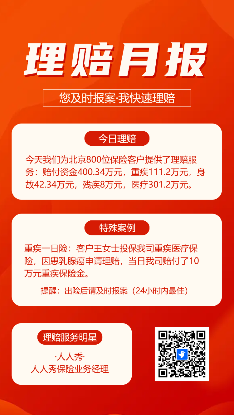 保险公司理赔月报理赔详情公示理赔月报方案