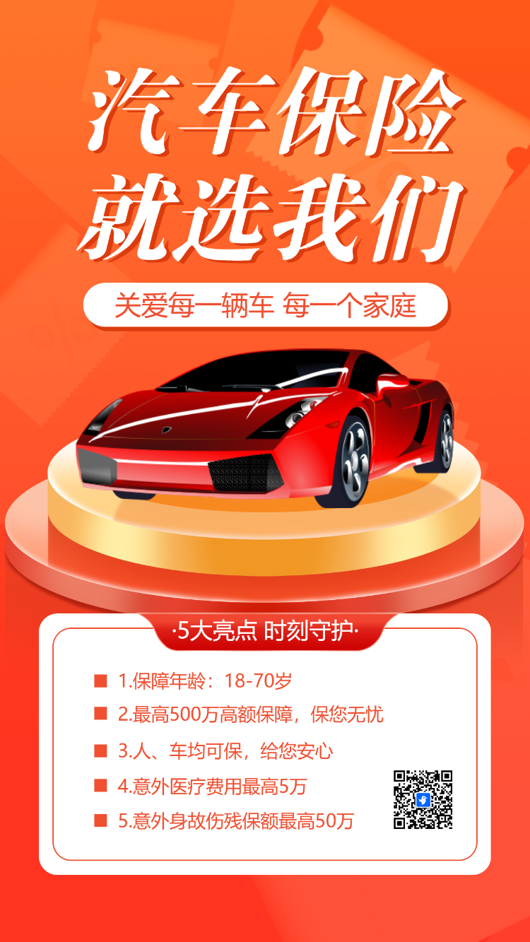 汽车保险活动促销车险理赔服务保险公司车险产品介绍