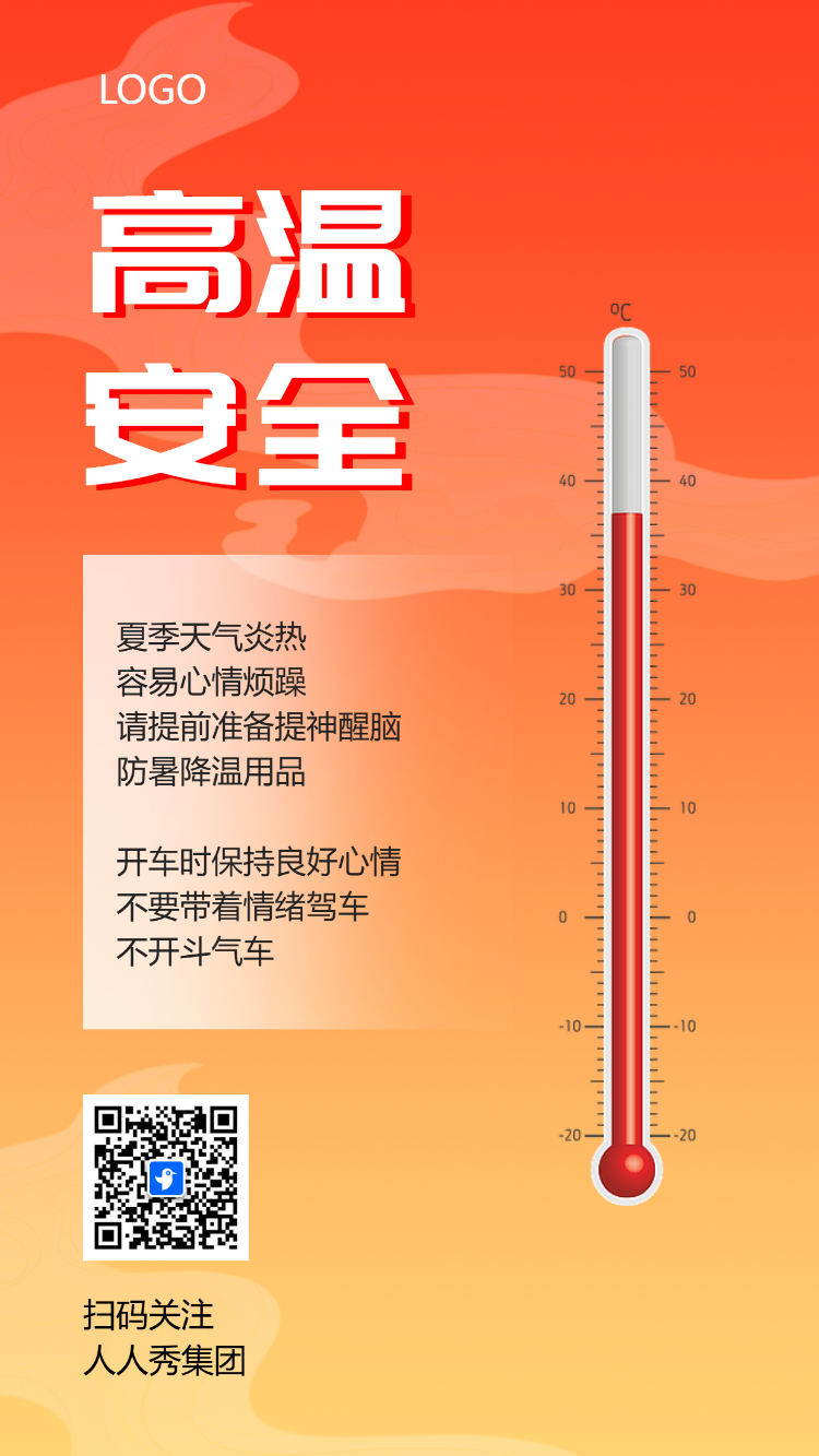 物业社区天气预报高温预警防暑指南