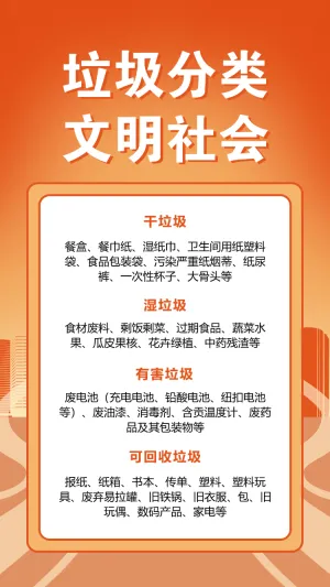 垃圾分类倡议书垃圾分类知识科普公益宣传