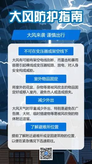 大风天气知识科普大风安全宣传