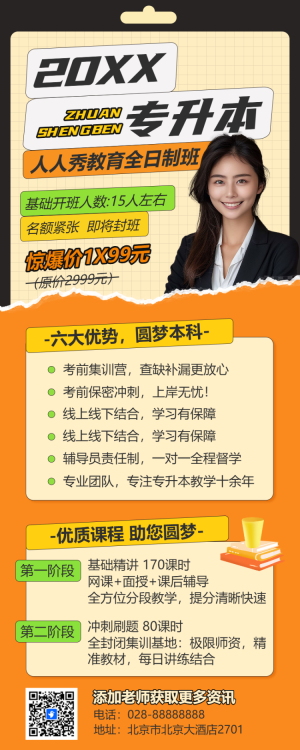 學(xué)歷提升專升本招生宣傳