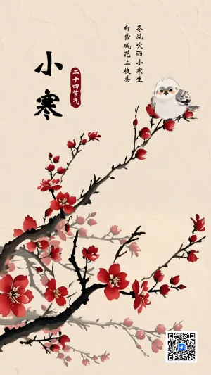 小寒传统节气介绍企业宣传