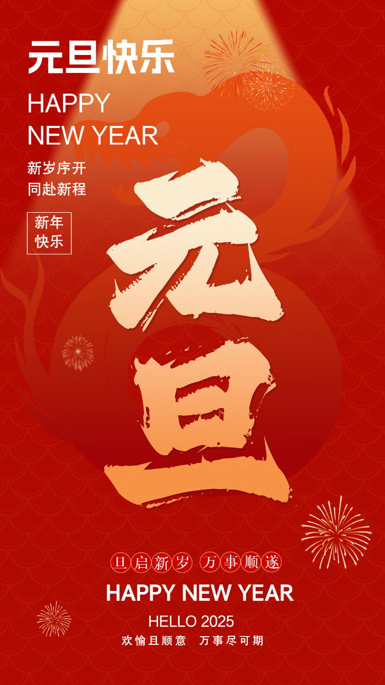 元旦快乐新年祝福贺卡