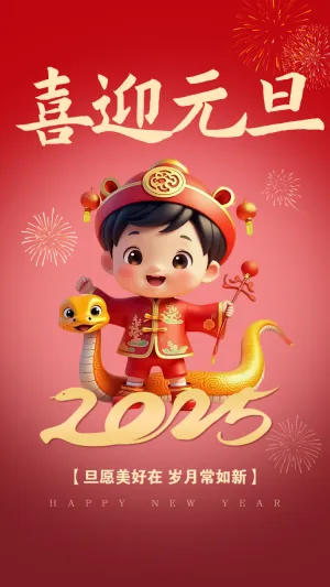 元旦节祝福贺卡