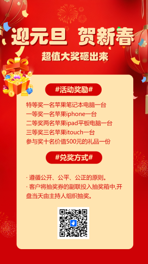 迎元旦賀新春砸大獎(jiǎng)