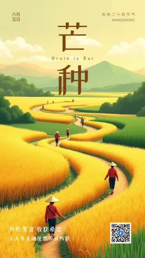 二十四节气芒种宣传公司宣传