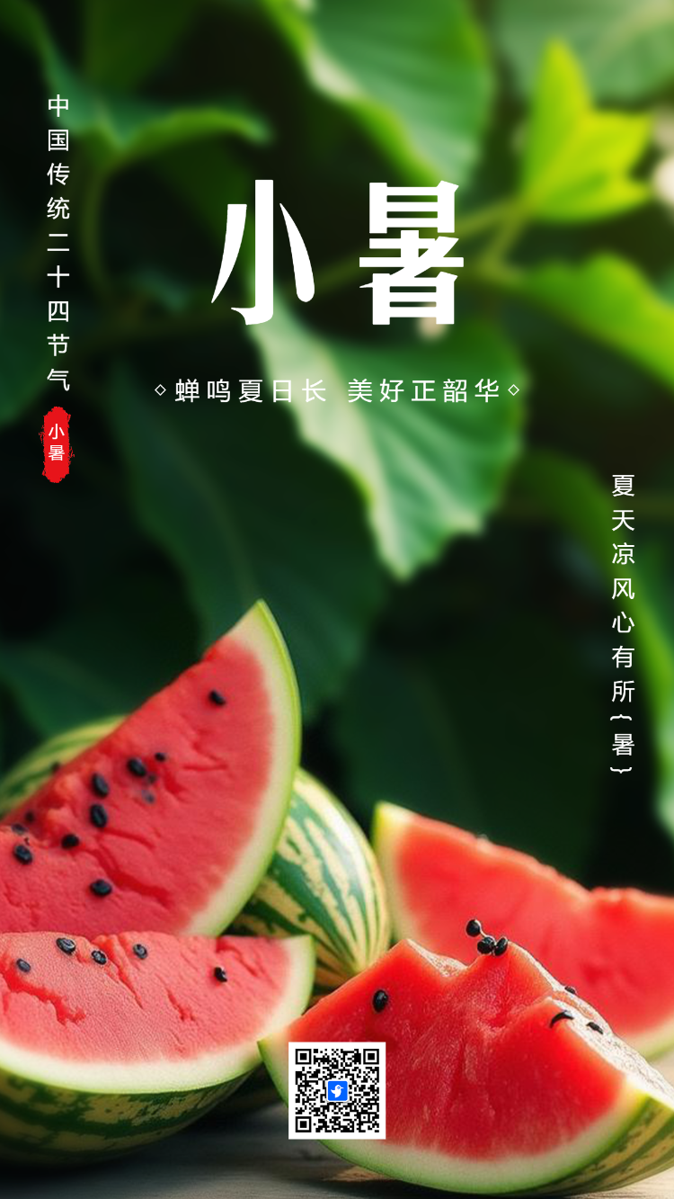 小清新玻璃质感二十四节气小县节气宣传