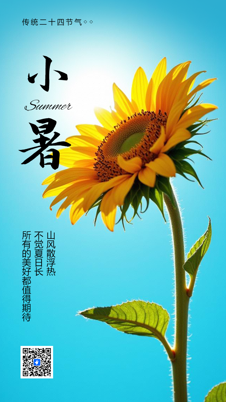 小暑节气宣传知识科普节日祝福企业宣传