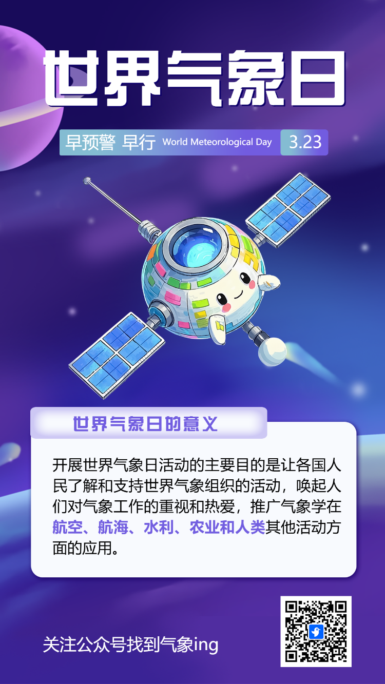 国际气象节世界气象公益宣爱护地球