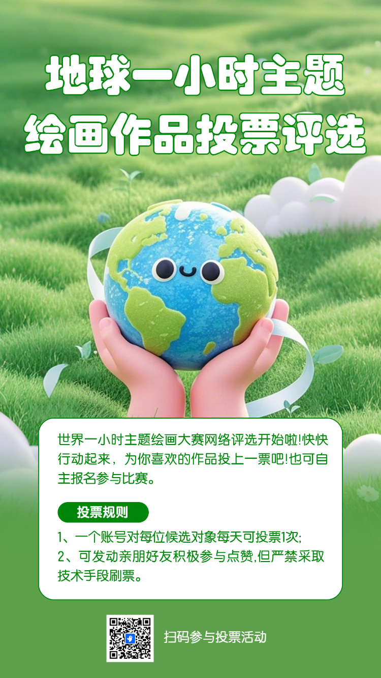地球一小时主题绘画作品投票评选