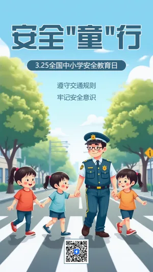 全国中小学教育安全日知识科普交通安全知识宣传